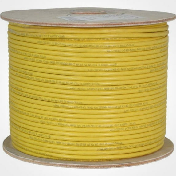 Vertical Cable 064 Series 1000ft Cat6A Shielded Solid Network Cable - Yellow