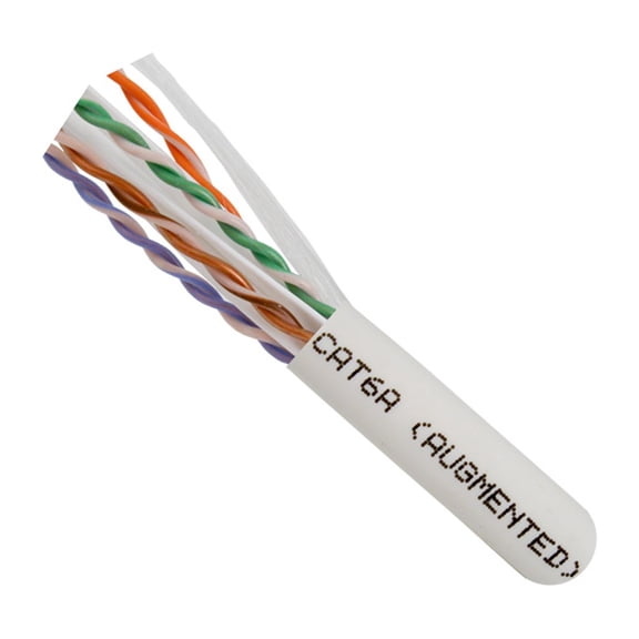 Vertical Cable 065 Series 1000ft Cat6A Plenum Solid Network Cable, UL - White