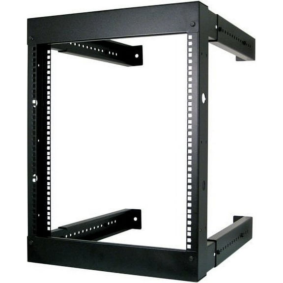 Vertical Cable 12U Open Wall Mount Frame Rack 047-WFM-1226 - Adjustable Depth 18"-30"