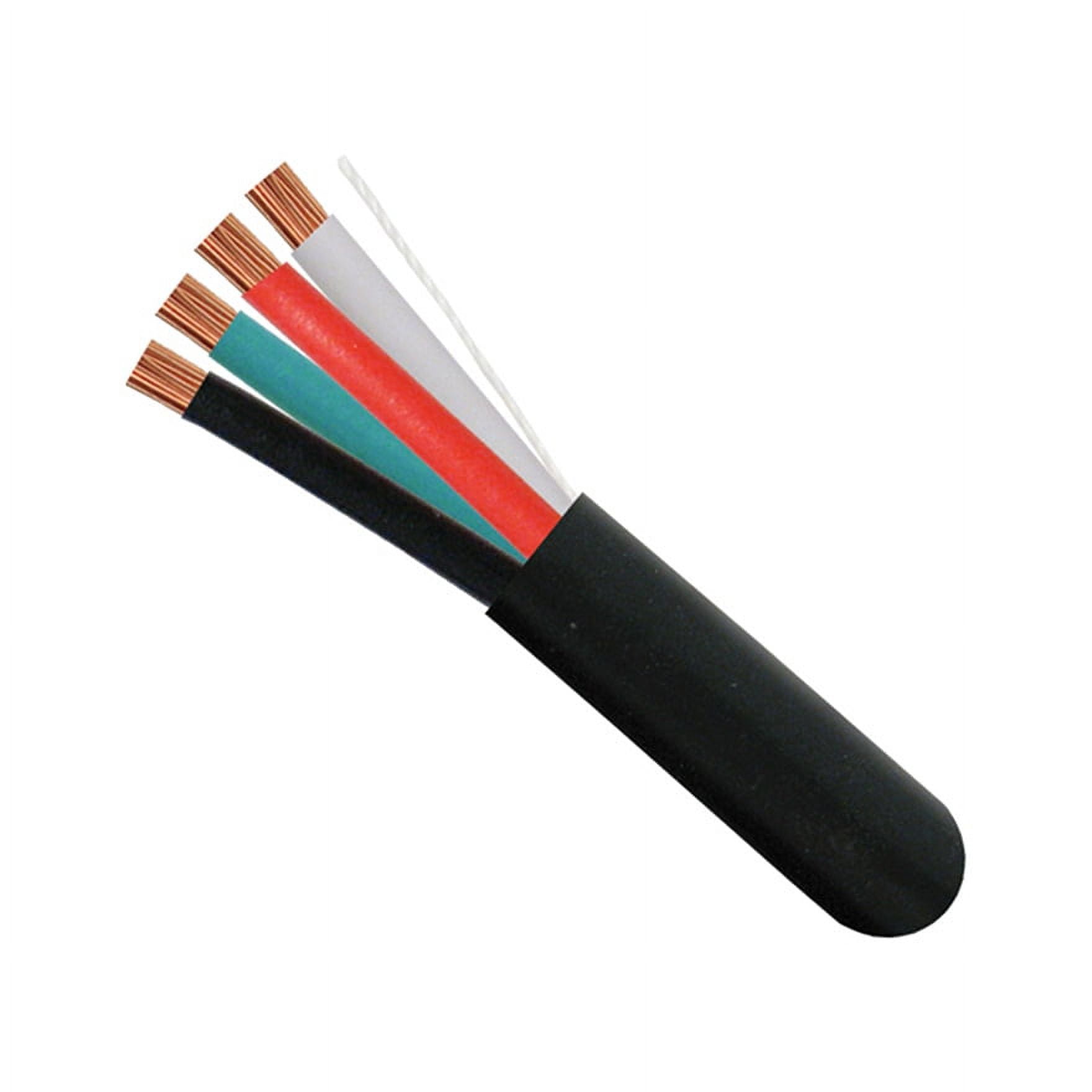 Vertical Cable® 209-2316/BK 4 Conductor 16AWG Wire Speaker Cable (Black | 500 ft Pull Box)