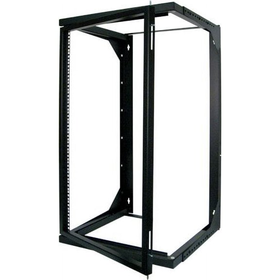 Vertical Cable 20U Open Wall Mount Frame Rack with Hinge - Adjustable Depth 18"-30" 047-WSM-2026