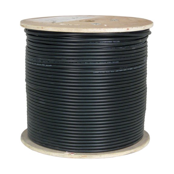 Vertical Cable CAT6A UV Rated Outdoor Bulk Cable 1,000ft. - Black 069-564/A/CMX