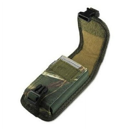 Vertical Camouflage Rugged Canvas Case Pouch for BLU Tank Xtreme Pro, Heavy Duty, w/ Clip Closure