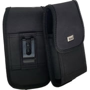 Vertical Canvas Case with Hook and Loop closure with belt clip and belt loop compatible with FairPhone 4