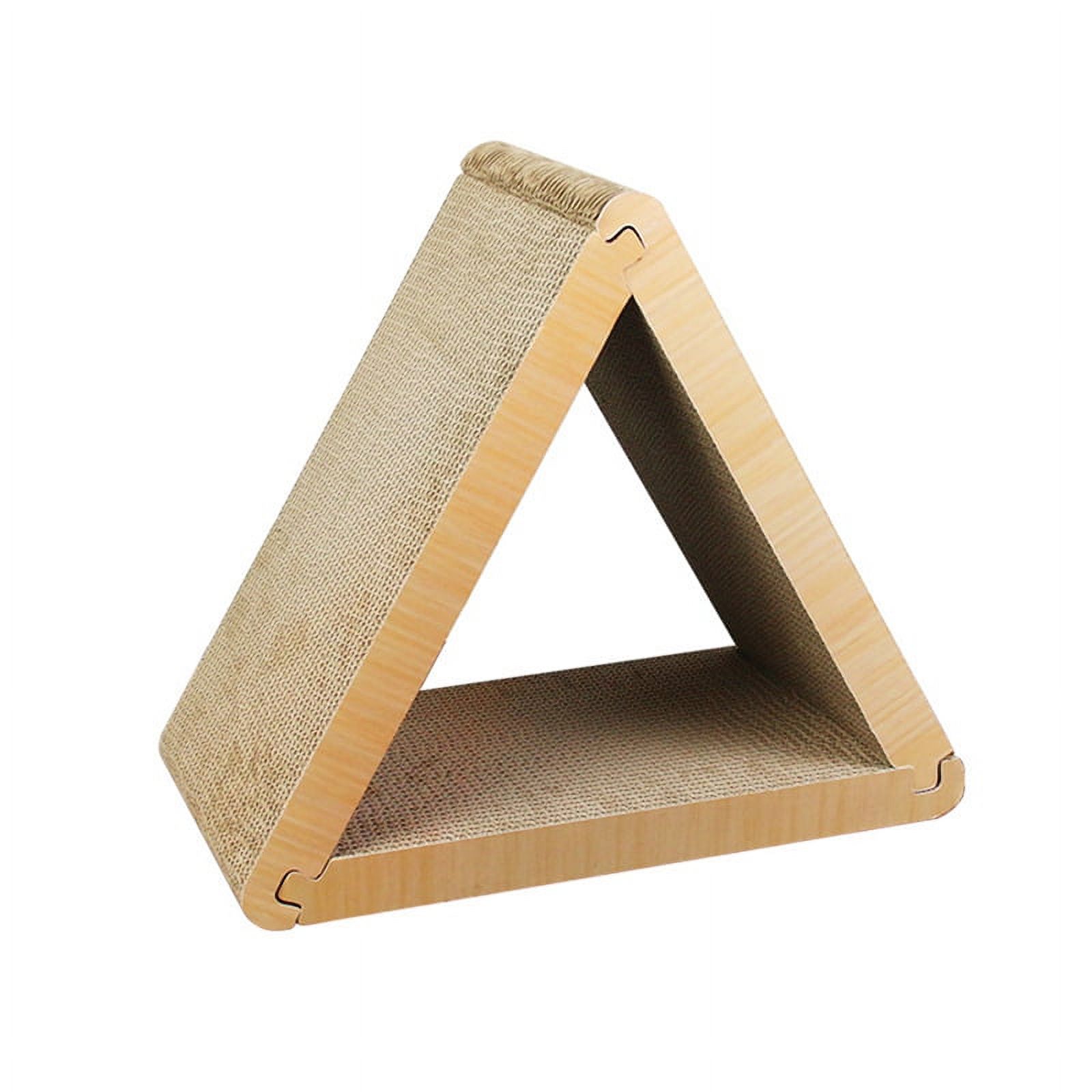 Vertical Cats Tower Scratcher for Cats Combined Triangular Scratching Post for Cats Multipurpose Cats Pet Product,1 x Cats Tower Scratcher,wood color