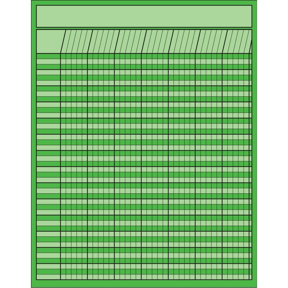 SHAPES ETC. Vertical Chart - Green