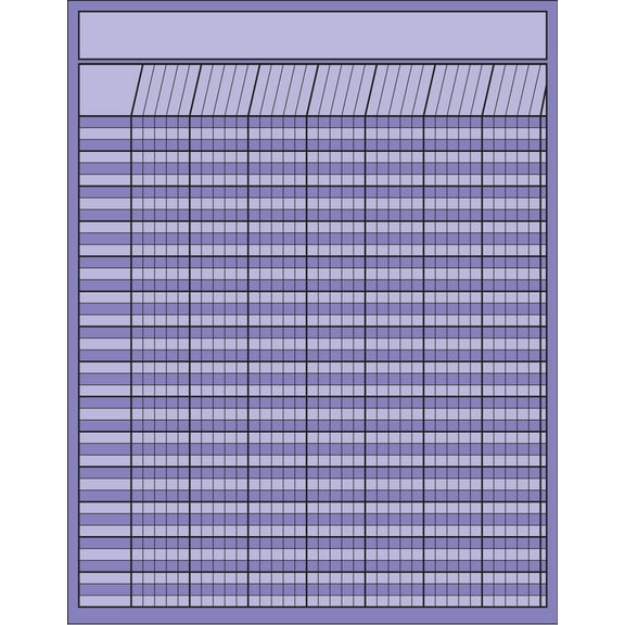 SHAPES ETC. Vertical Chart - Lavender