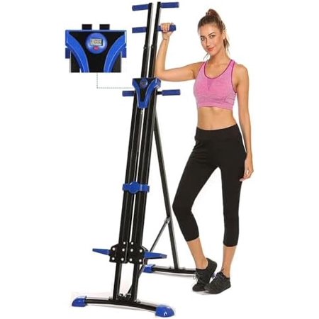Vertical Climber Exercise Machine, Upgraded Folding Stair Climber Machine, Home Gym Climbing Stepper for Full Body Cardio Workout