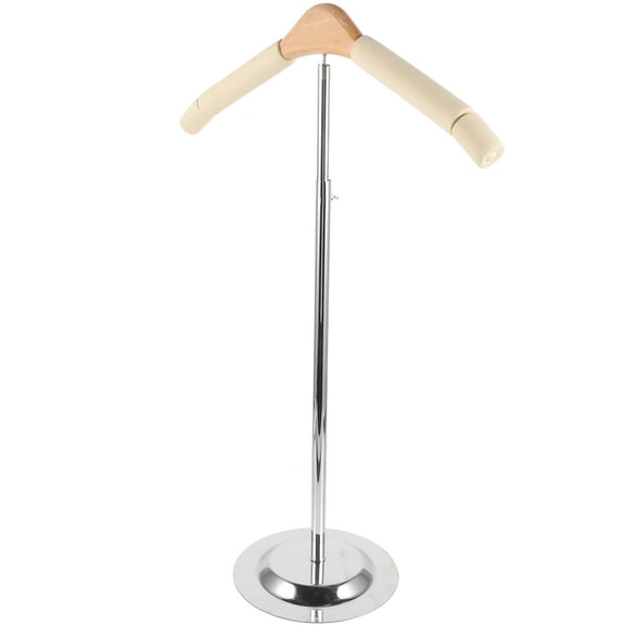 Vertical Clothes Hanger Clothing Display Rack T-shaped Children's Stainless Steel Chassis Small Metal Wood Stand Baby
