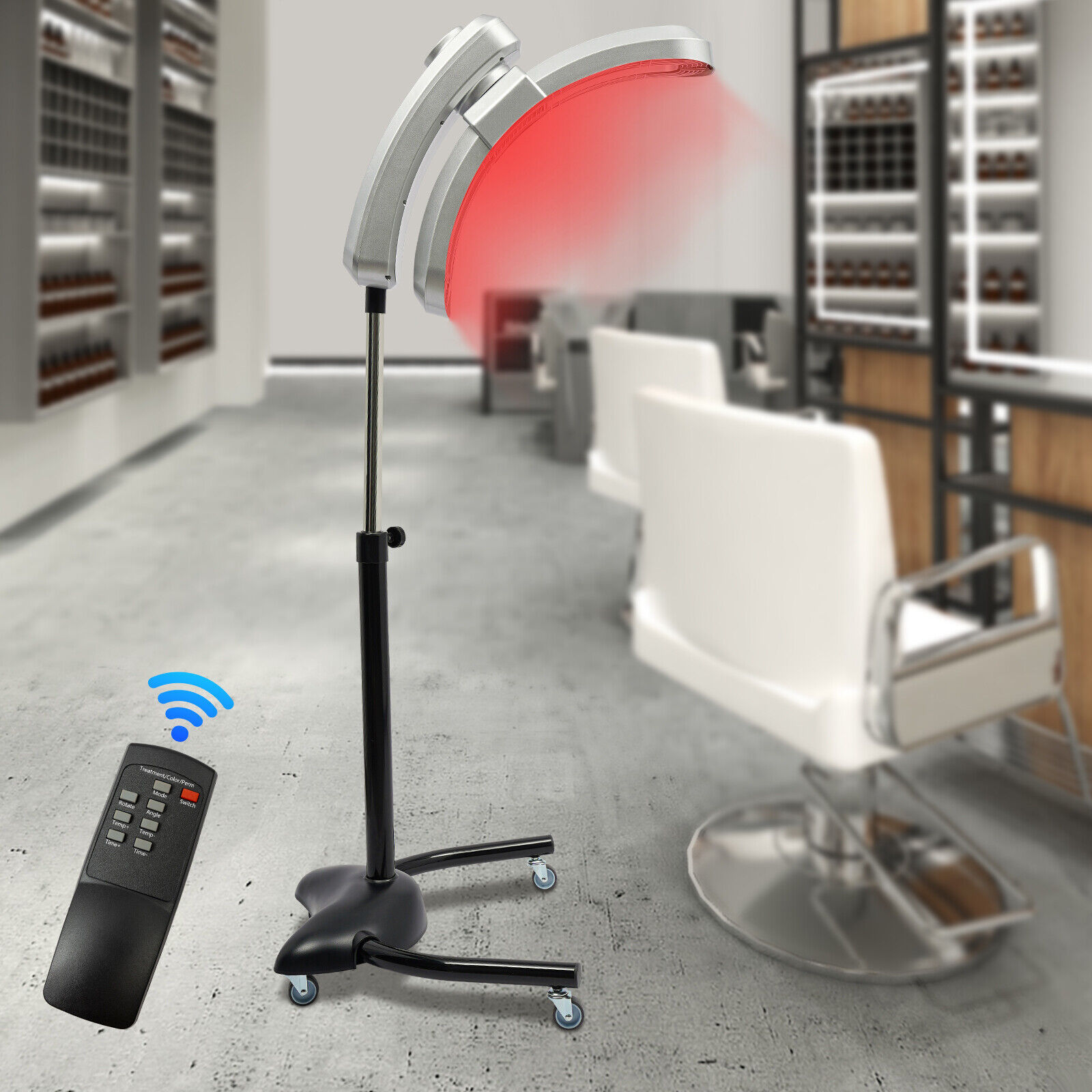 Vertical Cold Standing Hair Dryer 950W Adjustable Vertical Hairdressing