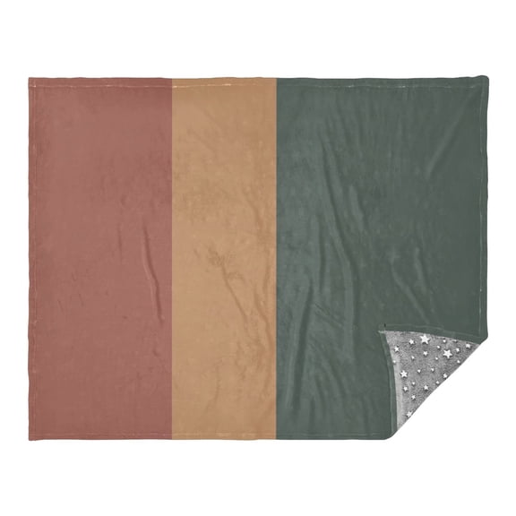 Vertical Color Stripes Camping Blankets Bed Throws and Cozy Travel Blanket Fluorescence 70x55in Double Sided