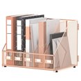 Binder Display Rack Vertical Compartments Magazine File Holder, Binder Organizer,Space ...