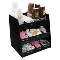 Vertical Condiment Organizer, 9 Compartments, 14.5 x 11.75 x 15, Black | Bundle of 2 Each