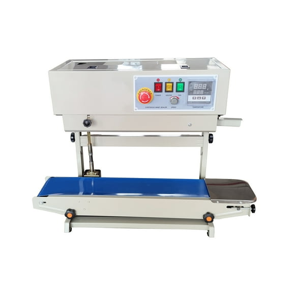 Vertical Continuous Band Sealer Food Packaging Plastic Film Sealing Machine with Digital Display