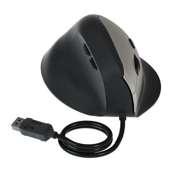 Vertical Cord 6 Programmable Button 3 Adjustable 1600DPI Ergonomic USB Right Hand Vertical For Desktop