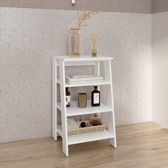 Vertical Design & Strong Support - Make Use of Vertical Space with a Sturdy Ladder Shelf