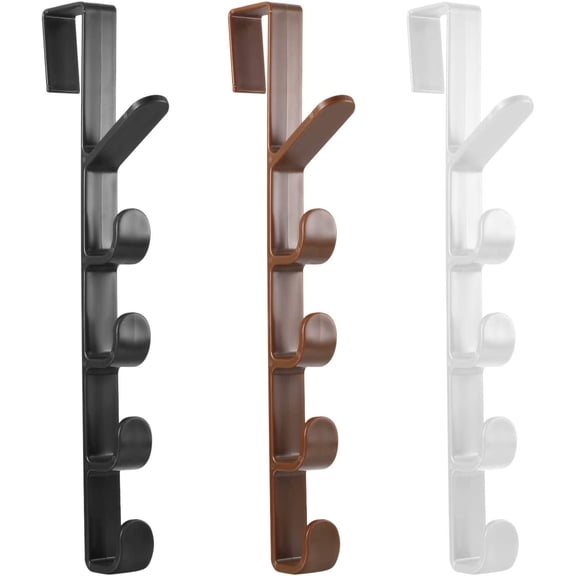 Vertical Door Hook, Multifunctional Home Storage Hooks, Clothes Bag and Hat Hanger Hooks(3pcsmulticolor