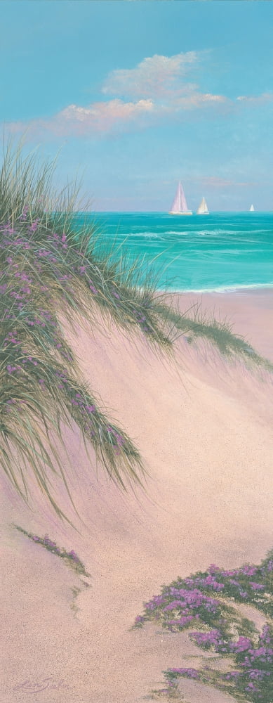 Vertical Dune 1 Canvas Art - Lin Seslar (14 x 36)