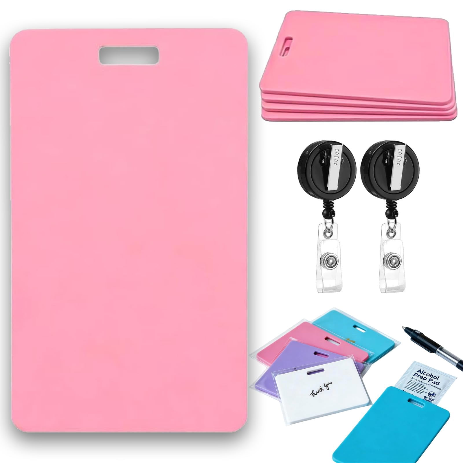 Vertical Erasable Badge Note, Reusable Silicone Erasable Badge Notepad ...