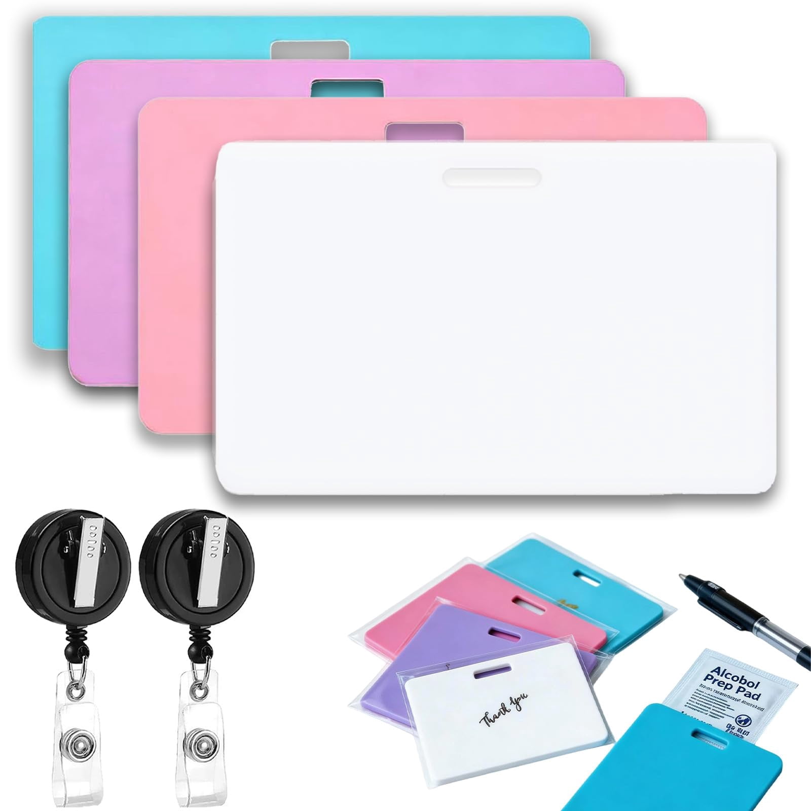Vertical Erasable Badge Note, Reusable Silicone Erasable Badge Notepad ...