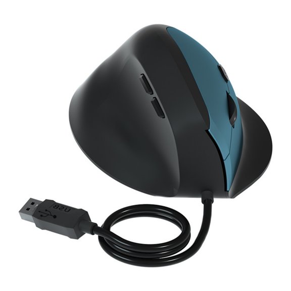 Vertical Ergonomic Cord Mouse For Office Work 3 Adjustable 1600DPI Quiet Clicking Button USB Cord Vertical Mouse