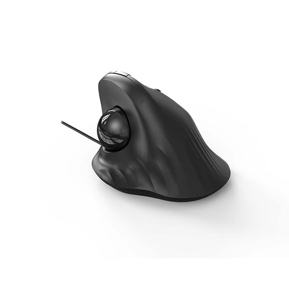 Vertical Ergonomic Wired Trackball Mouse, Thumb Control Tilt Scroll Quiet Click Gaming Computer Mouse