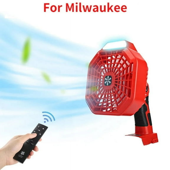 Vertical Fan With Light For Makita For Dewalt For Bosch For Milwaukee For Ryobi For BlackDecker For Craftsman 14.4-18V Battery for Camping Jobsite Car Repairing Rechargeable USB Personal Desk
