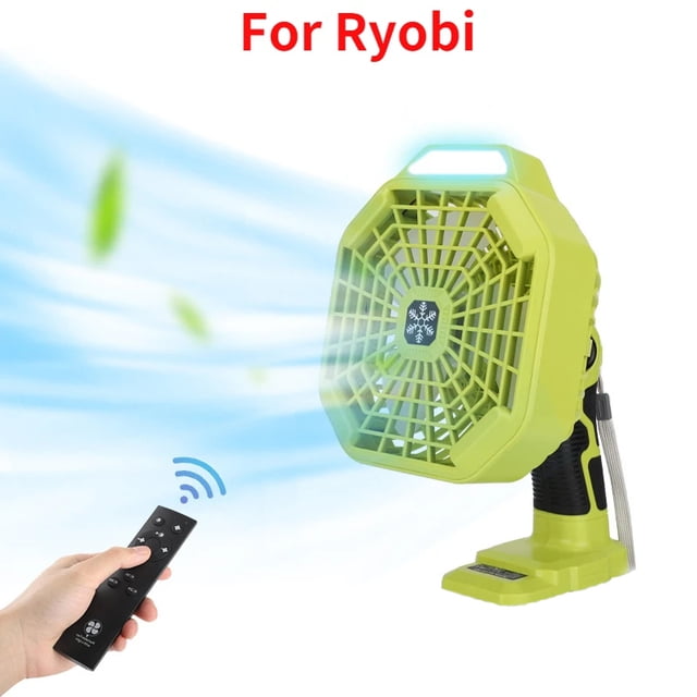 Vertical Fan With Light For Makita For Dewalt For Bosch For Milwaukee For Ryobi For BlackDecker For Craftsman 14.4-18V Battery for Camping Jobsite Car Repairing Rechargeable USB Personal Desk