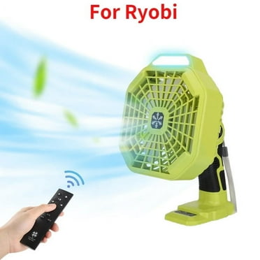 Vertical Fan With Light For Makita For Dewalt For Bosch For Milwaukee For Ryobi For BlackDecker For Craftsman 14.4-18V Battery for Camping Jobsite Car Repairing Rechargeable USB Personal Desk