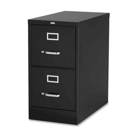 Workpro 25ind Vertical 2-Drawer File Cabinet, Metal, Black
