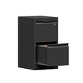 thumbnail image 1 of Vertical File Cabinet with Lock, Metal Storage Cabinet with 2 Drawers for Home Office,Metal Filing Cabinet for Legal/Letter/A4 Files,Assembly Required(15''W-2 Drawers,Black), 1 of 6