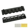 thumbnail image 1 of Vertical Fishing Rod Wall Mounted Rack, 2-Pack Black Rod Holder for Garage Storage, Holds Fishing Rod Combos and Poles, 1 of 8