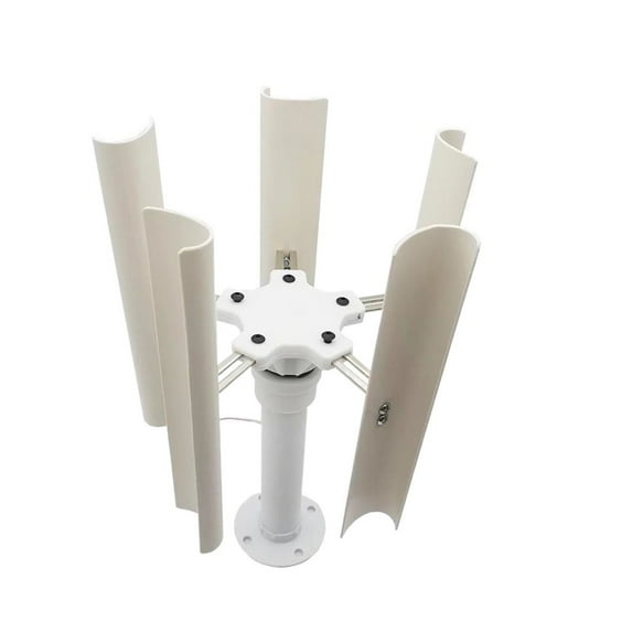Vertical Five-blade Wind Generator Model Three-phase Permanent Magnet Brushless Generator Low-speed Windmill Portable Outdoor ,Easy to Use