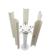 Vertical Five-blade Wind Generator Model Three-phase Permanent Magnet Brushless Generator Low-speed Windmill Portable Outdoor ,Easy to Use