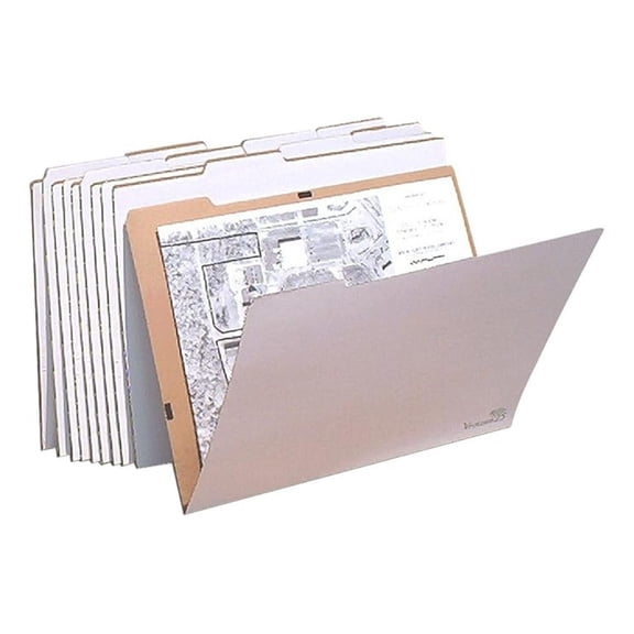 Vertical Flat Folder (Set of 10) Size: 19" H x 26" W x 0.25" D