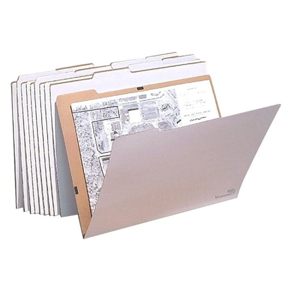 Vertical Flat Folder (Set of 10) Size: 19" H x 26" W x 0.25" D