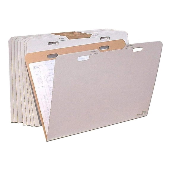 Vertical Flat Folder (Set of 8) Size: 27.5" H x 39" W x 0.5" D