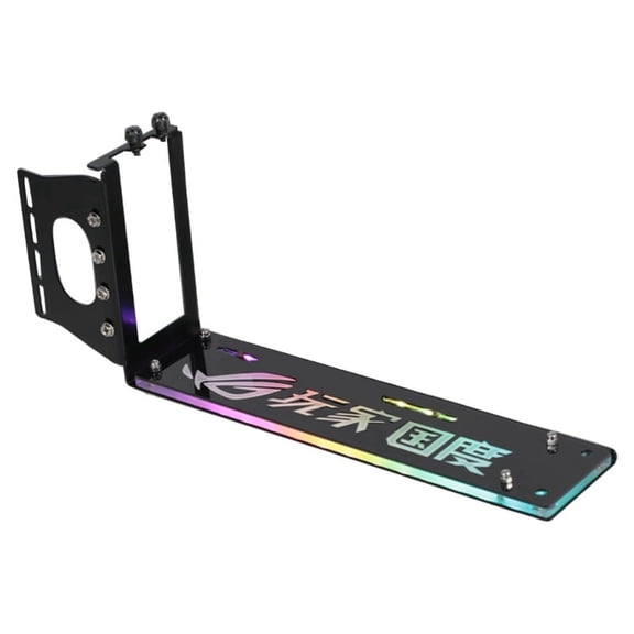 Vertical GPU Bracket PCI-E Holder with LED 5V 3pin RGB aura for Vertically kickstand/base Stent Stand for GPU