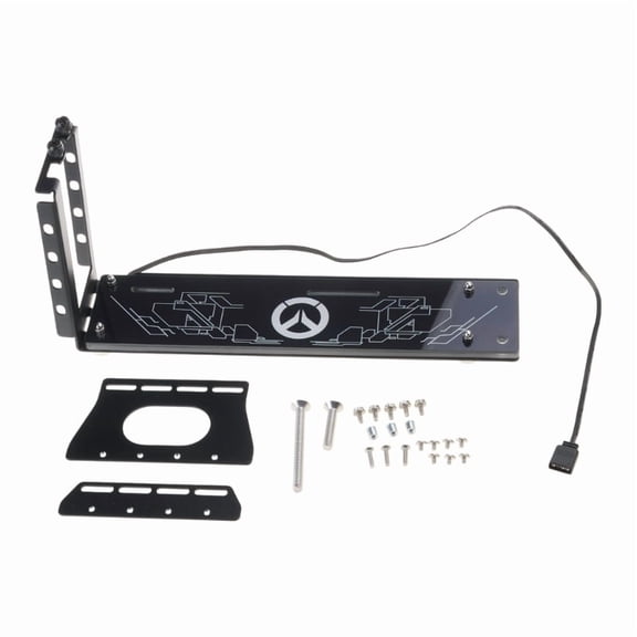 Vertical GPU Bracket PCI-E Holder with LED 5V 3pin 12V 4pin RGB aura for Vertically kickstand/base Stent Stand for GPU
