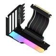 thumbnail image 1 of Vertical GPU Mounting Bracket with PCI-E 4.0 X16 Riser Cable Video Card Support Kit 90 Degree Right Angle Black, 1 of 5