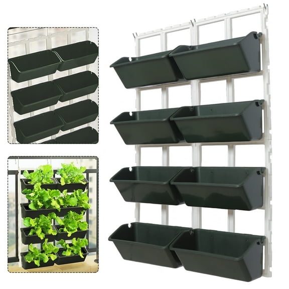 Vertical Garden Planter Rack - Elevated Outdoor Wall Planter for Herbs & Veggies