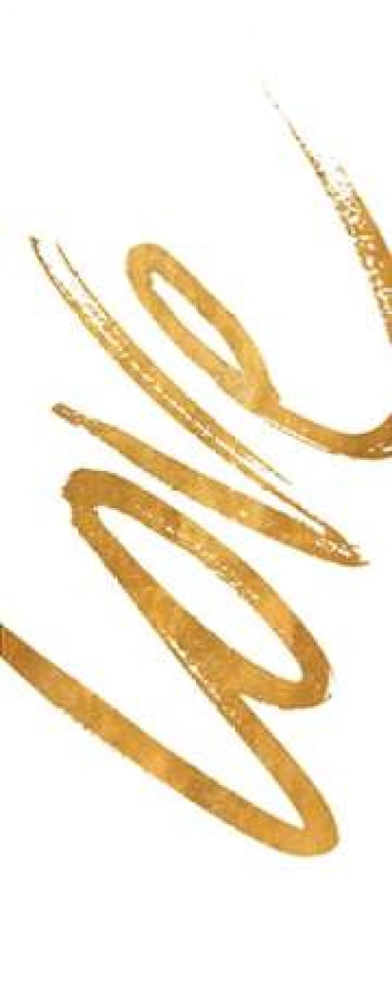 Vertical Gold Love Canvas Art - SD Graphics Studio (24X48)