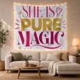 thumbnail image 1 of Vertical Graphic with Line Typographic Arrangement, Inspirational Illustration for Quote Lovers, Wall Decor, Valentine'S Day Gift, Tapestry Wall Hanging for Dorm and Living Room, 1 of 7