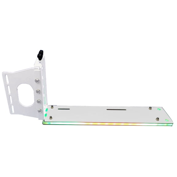 PCI-E PC Graphics Cards Vertically kickstand base Vertical GPU Bracket Holder with LED 12V 4pin RX