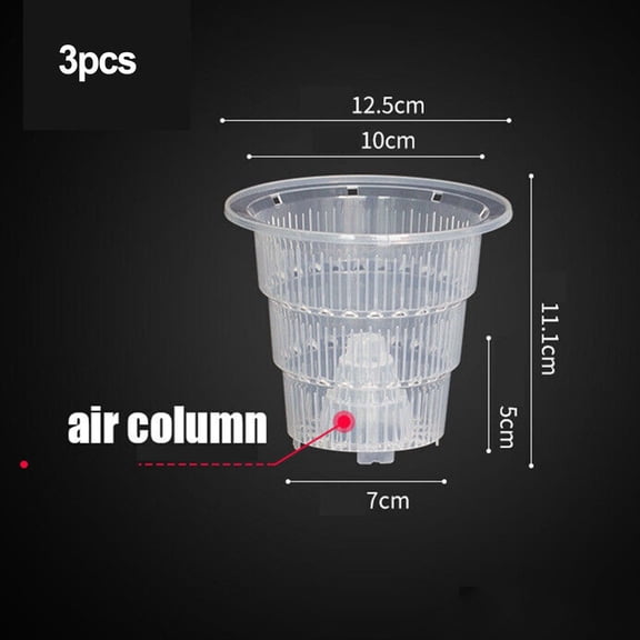 Vertical Growth Orchid Pots | High Ventilation Resin Flower Pot | Prevents