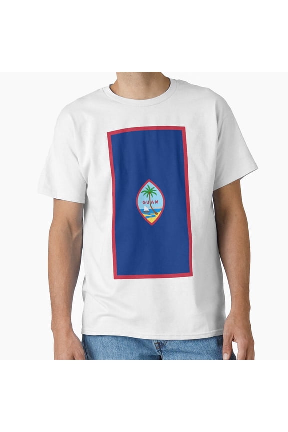 Vertical Guam Flag Design Heritage T-Shirt