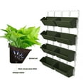 thumbnail image 1 of Vertical Herb Planter, 8-Pockets Indoor/Outdoor Hanging Garden Flower Pots Wall Planter Box Beds for Garden Porch, 1 of 8