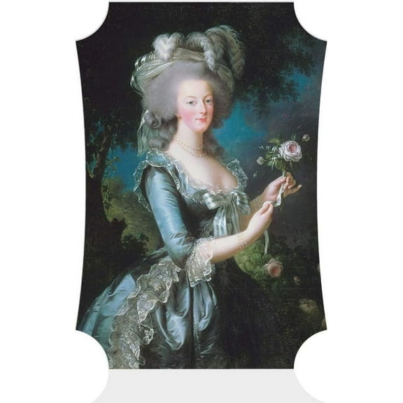 Vertical Home Wall Sign Marie Antoinette Rose Beautiful Lady Art Picture Frame Berlin Shape 8x12Inches