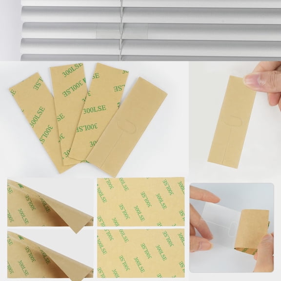 Vertical & Horizontal Blind Repair Tabs with String Holes 1in+2in 8 Pack