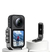 Aluminum Alloy L-Board Bracket for Insta360 X6 Camera Horizontal Photography Magnetic Mount Holder with 1/4" Screw Port